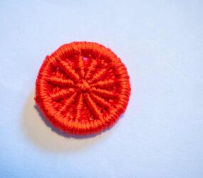 finished dorset button