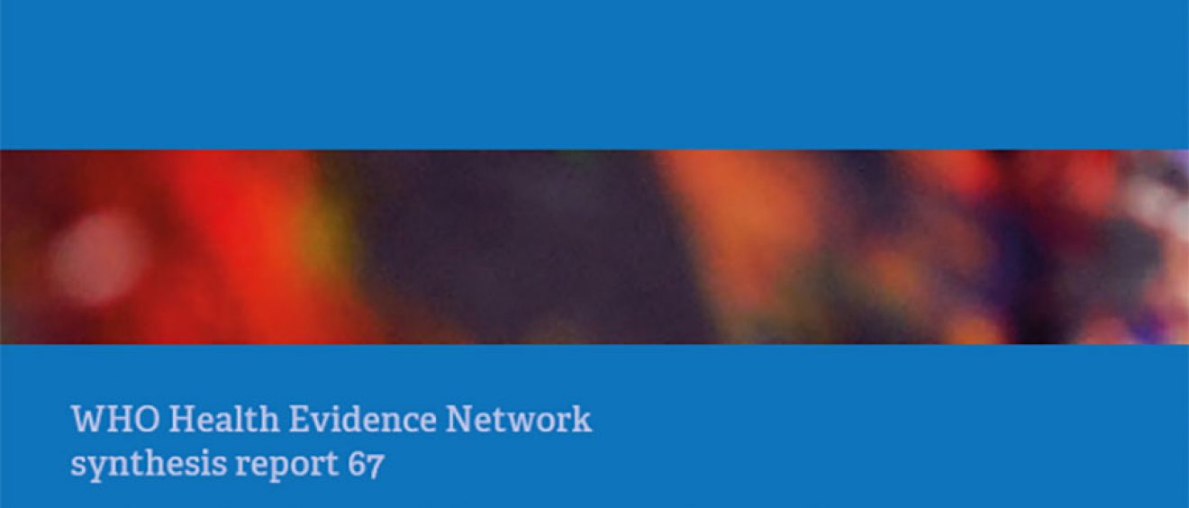 Cover image of WHO report