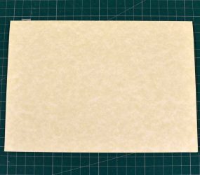 A4 paper folded in half