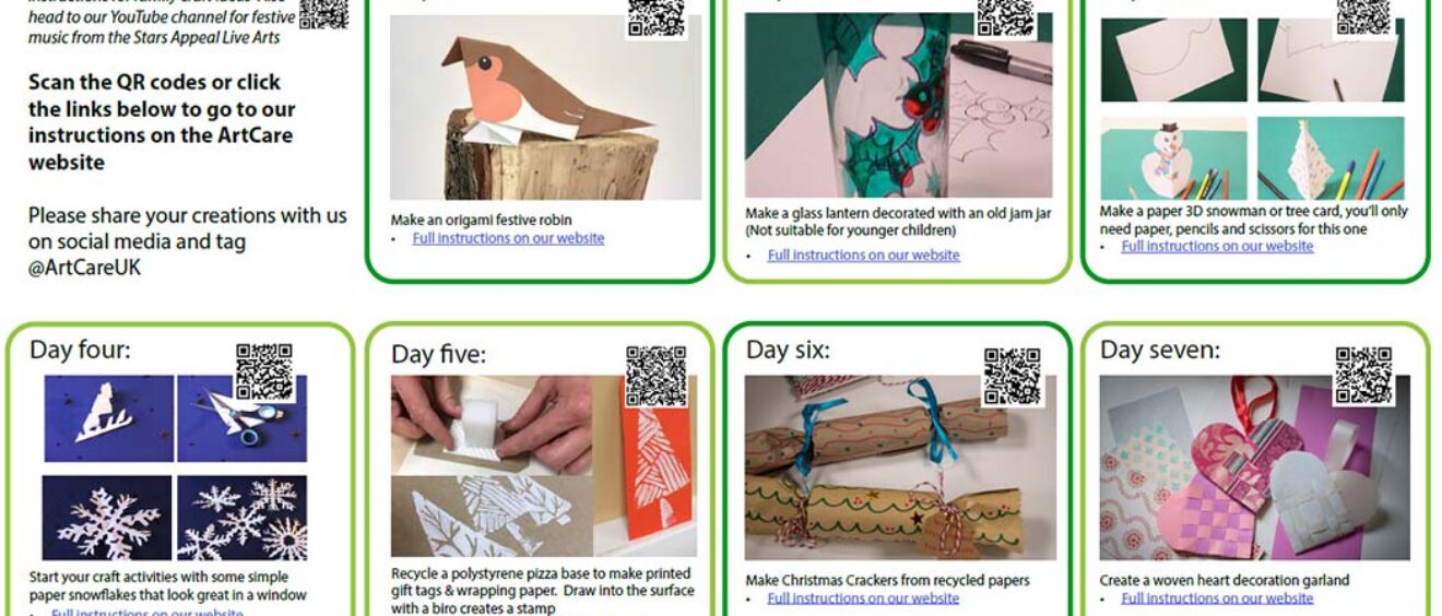 festive calendar montage of activities