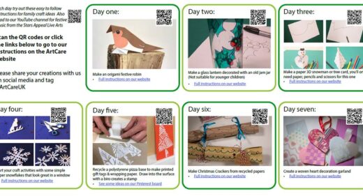 festive calendar montage of activities