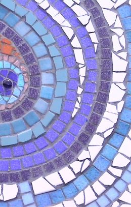 peacock feather design mosaic