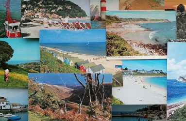 montage of seaside postcard images