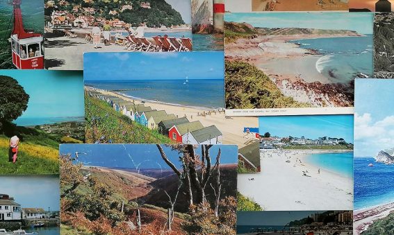 montage of seaside postcard images