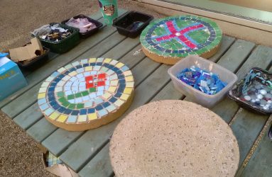 mosaic paving stones for the garden