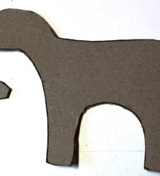 cut out card template of sheep